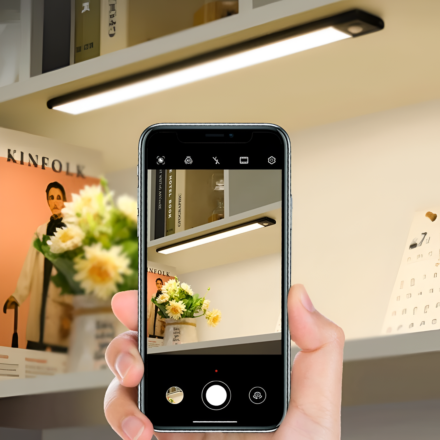 GlowSense - Bar LED rechargeable avec détecteur de mouvements