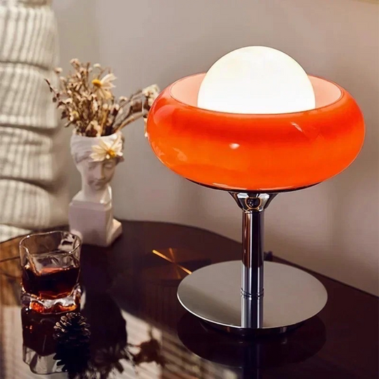 Solina - Lampe à poser avec abat-jour de verre