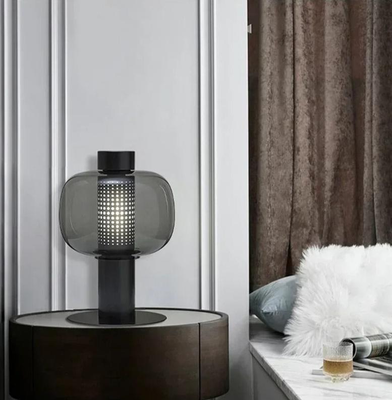 Fjord Light - Lampe moderne verre et acier