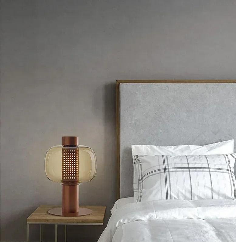 Fjord Light - Lampe moderne verre et acier