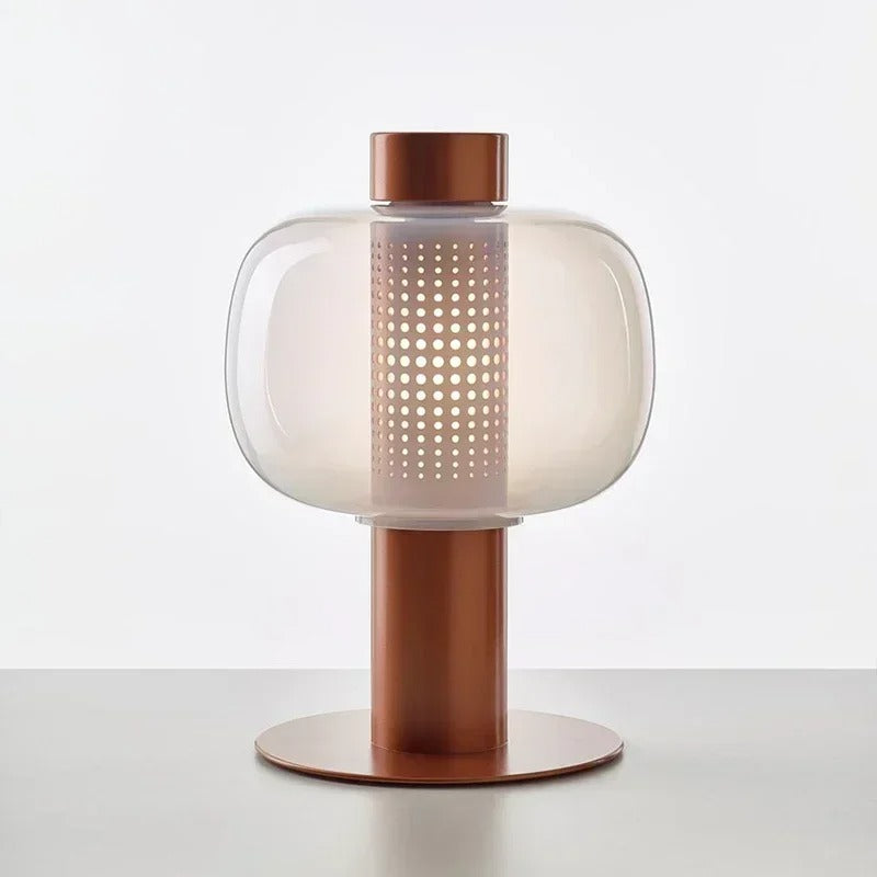 Fjord Light - Lampe moderne verre et acier