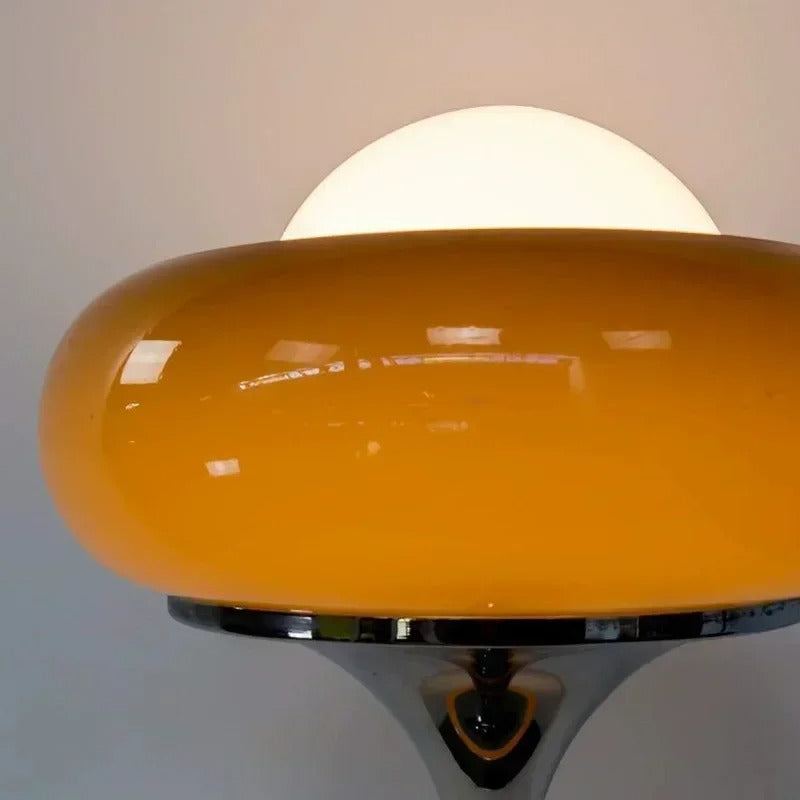 Solina - Lampe à poser avec abat-jour de verre